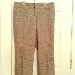 Ann Taylor Loft tweed cropped pants